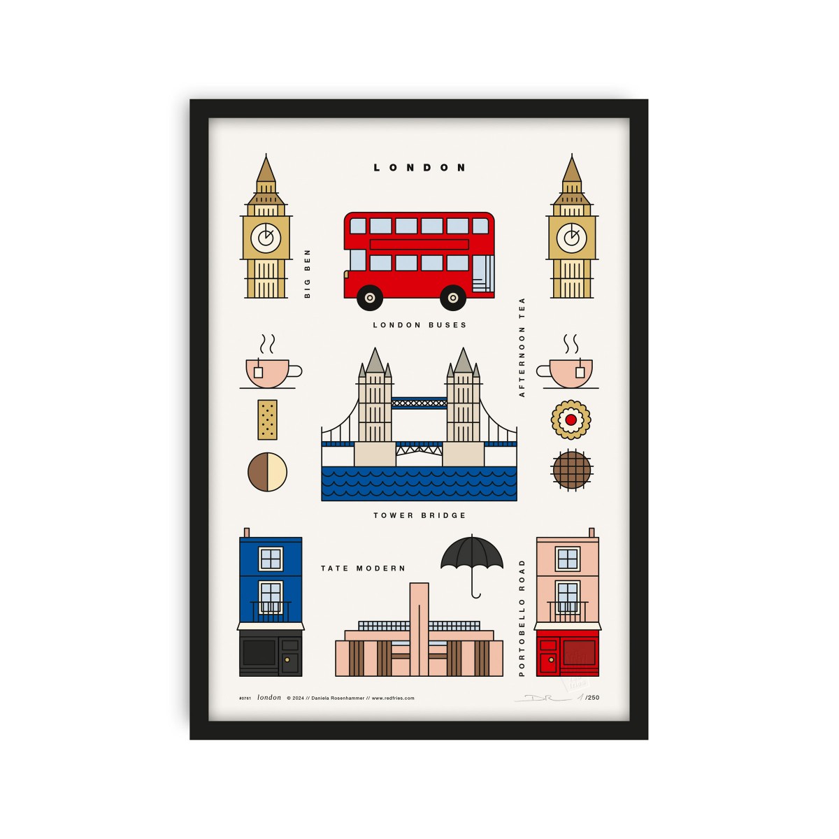 redfries london a4 – Kunstdruck DIN A4