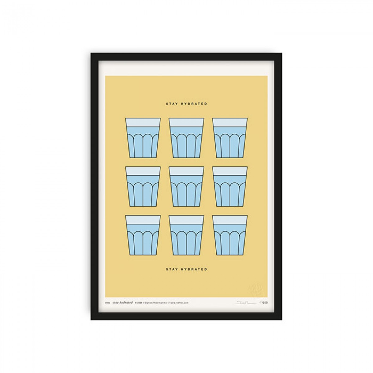 redfries stay hydrated – Kunstdruck DIN A4