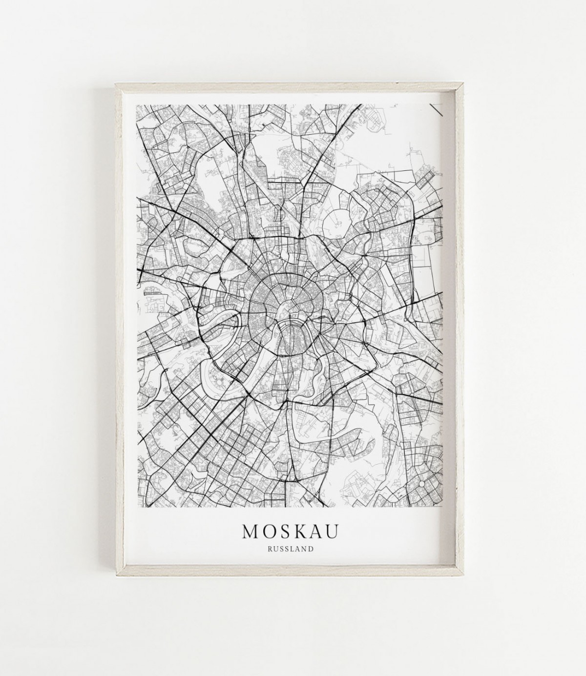 MOSKAU als hochwertiges Poster im skandinavischen Stil von Skanemarie