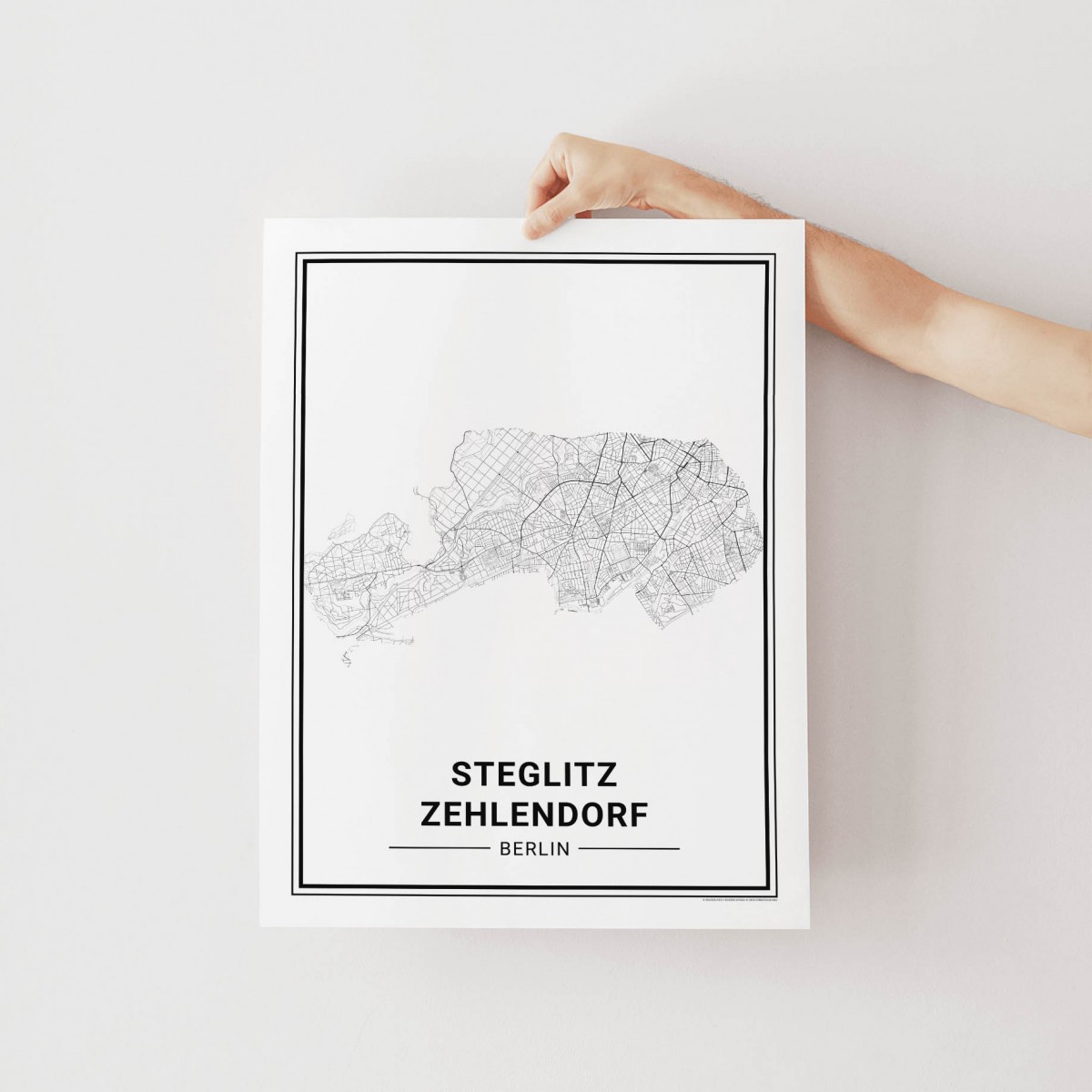 BERLIN Steglitz Zehlendorf Poster Stadtplan von Skanemarie