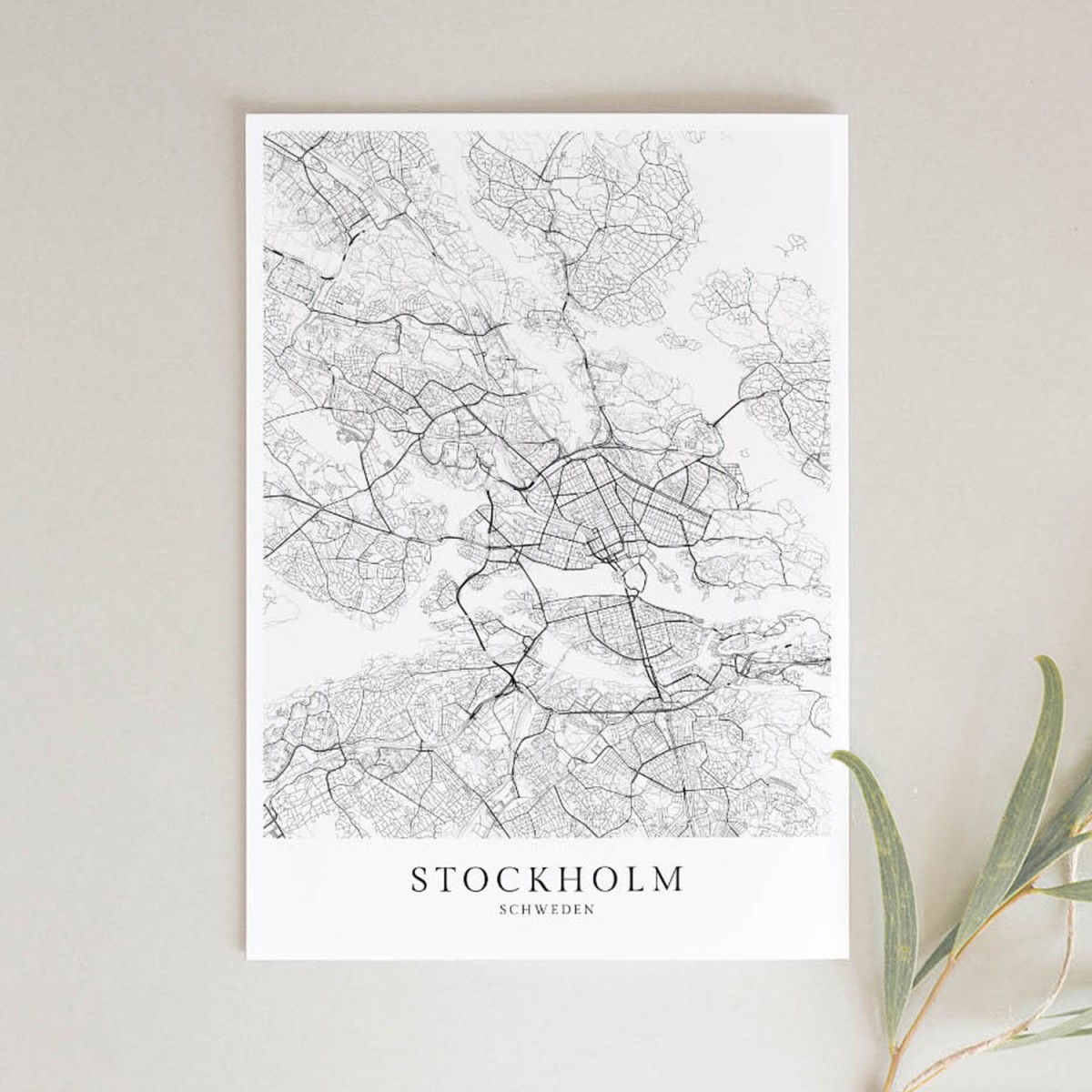 STOCKHOLM als hochwertiges Poster im skandinavischen Stil von Skanemarie