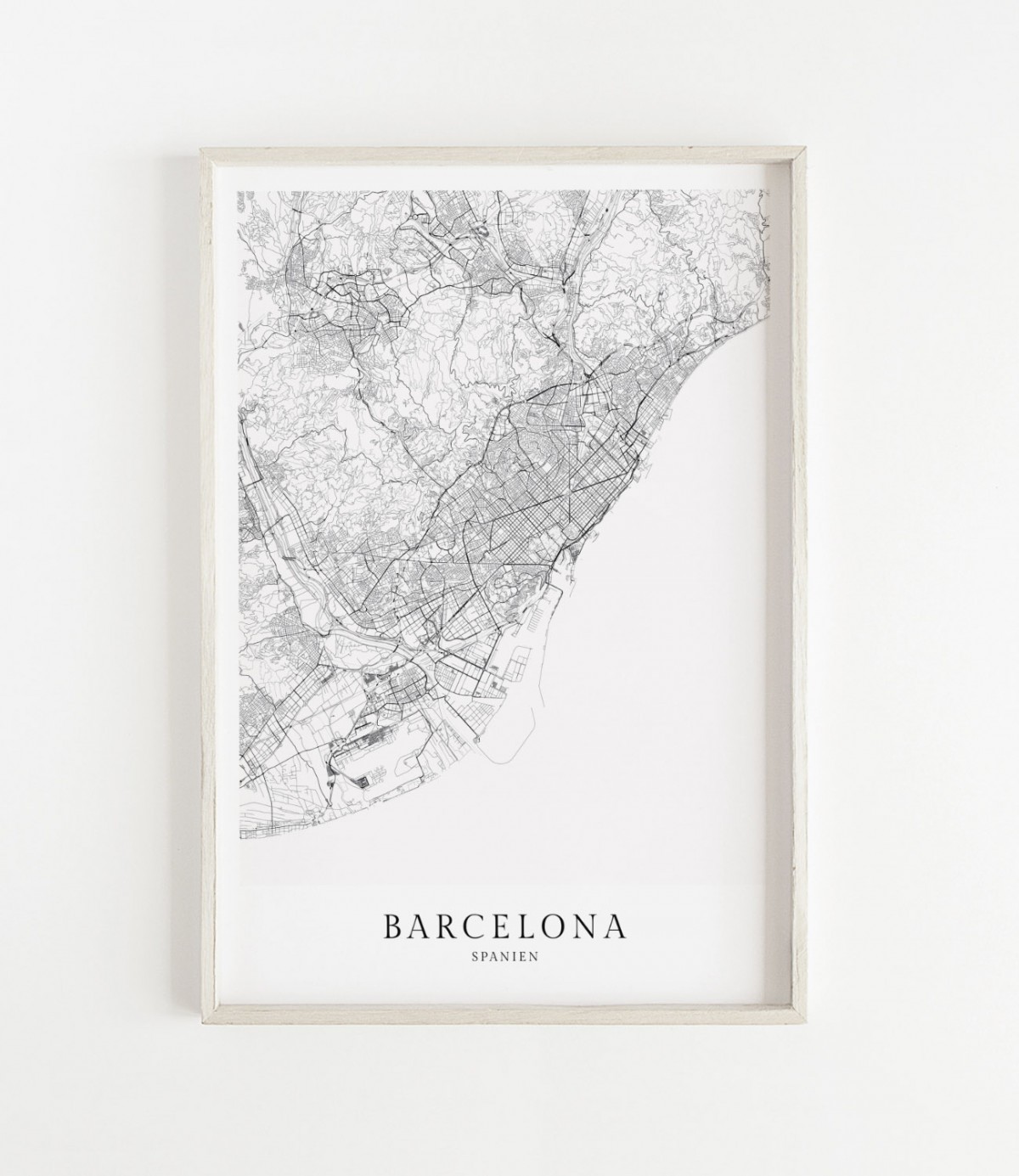 BARCELONA als hochwertiges Poster im skandinavischen Stil von Skanemarie