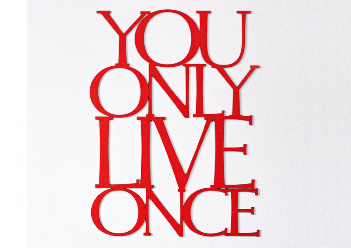 Westpaket You Only Live Once, 56x42cm