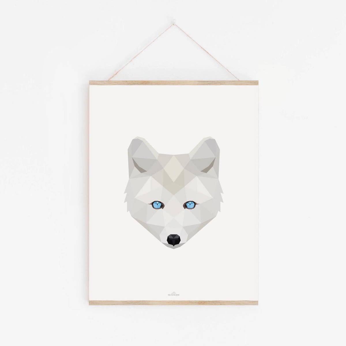 POLARFUCHS Poly Art als hochwertiger Print im minimalistischen Stil von Skanemarie +++ Poster, Wandbild