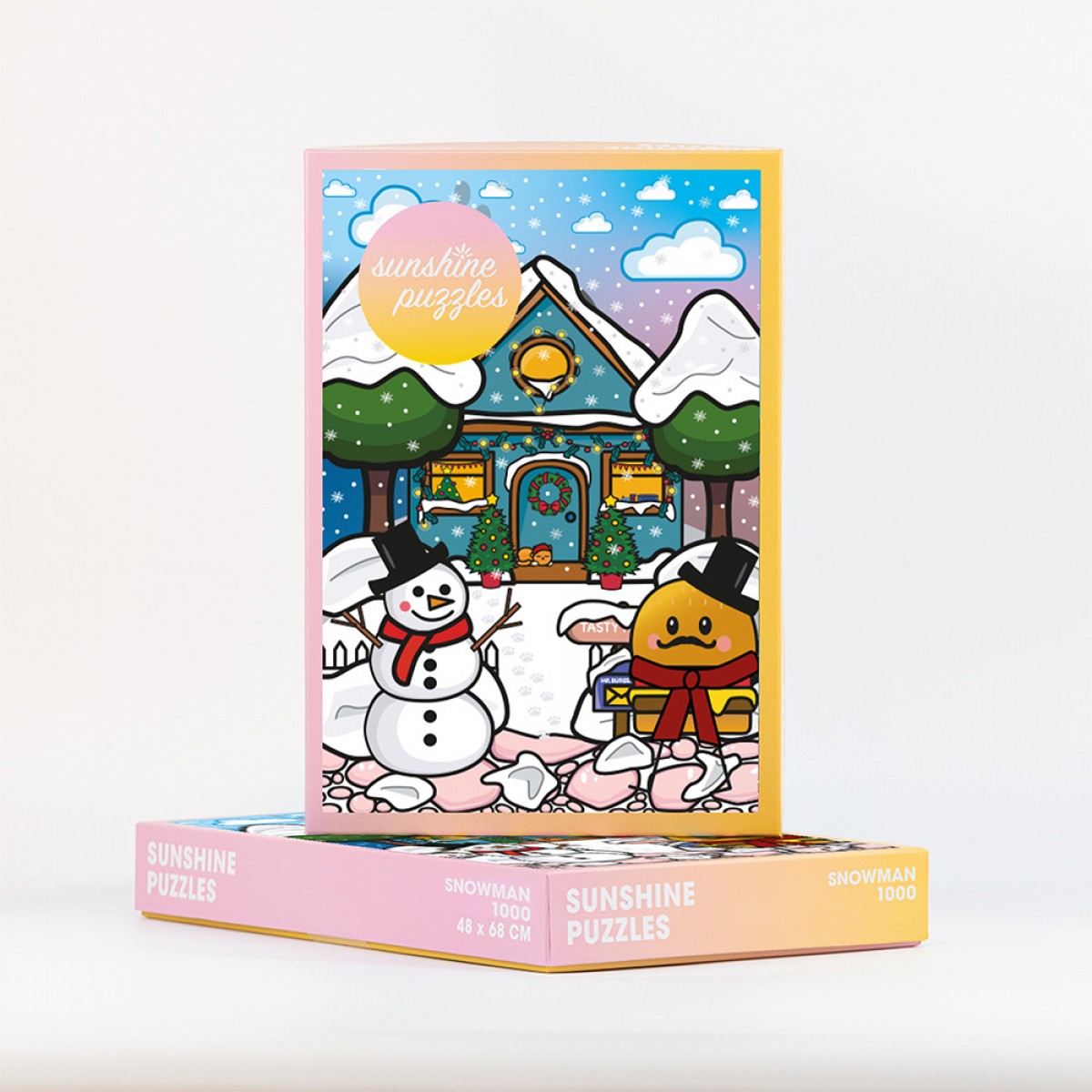 SUNSHINE PUZZLES, MOTIV "SNOWMAN", 1000 TEILE PUZZLE