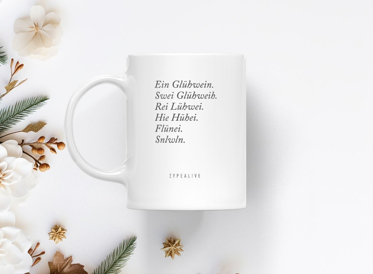 typealive / Tasse aus Keramik / Glühwein