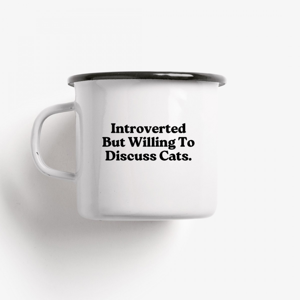 typealive / Emaillebecher Tasse / Discuss Cats