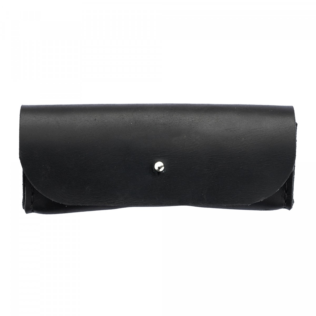 hecho. Brillenetui aus Pull-Up Leder | Handmade & Fair-Fashion | „Carlo“ (Asphalt)