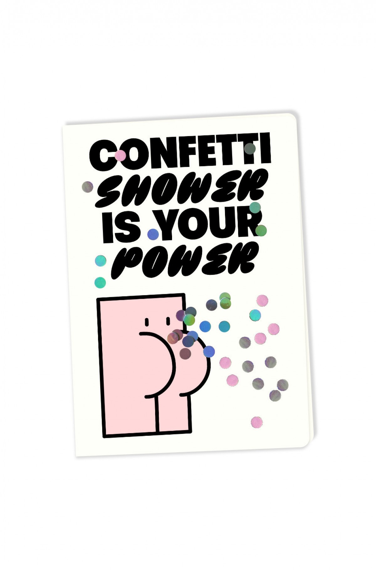 Klappkarte „Confetti Shower – Is Your Power“ – Brunhilda