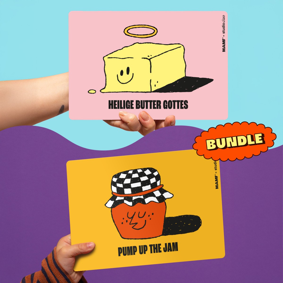 MAMF® "The Holy Jam" Frühstücksbrettchen-Bundle