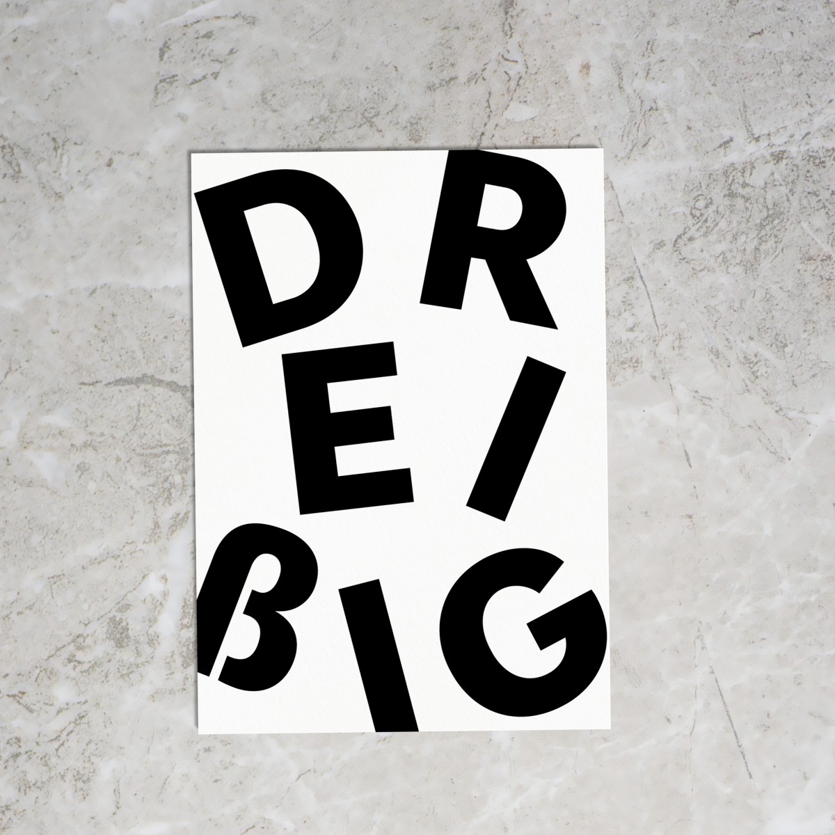Loveisthenewblack — Postkarte "Dreißig"