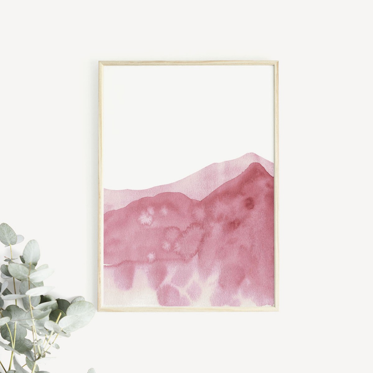 RÖDA VÅGOR Print als hochwertiger Posterdruck im skandinavischen Stil von Skanemarie +++ Geschenkidee