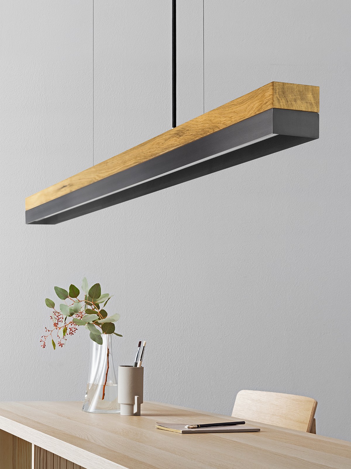 GANTlights - Hängeleuchte [C-Serie]Gunmetal  Lampe minimalistisch