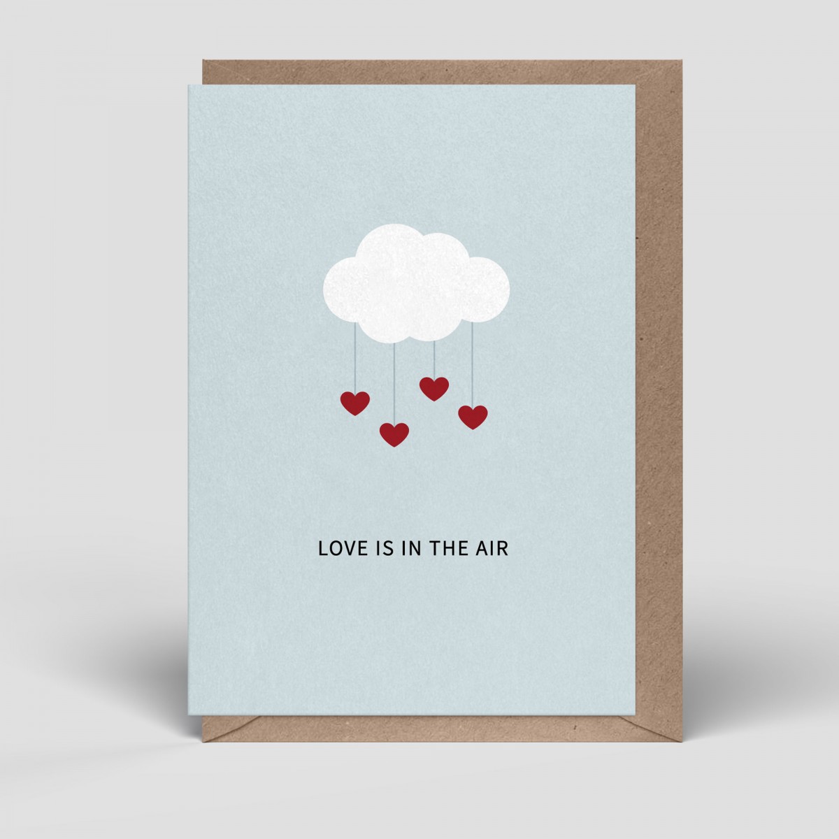 Klappkarte - Karte Liebe - Love is in the Air - Nr. 285 - Naturbedacht