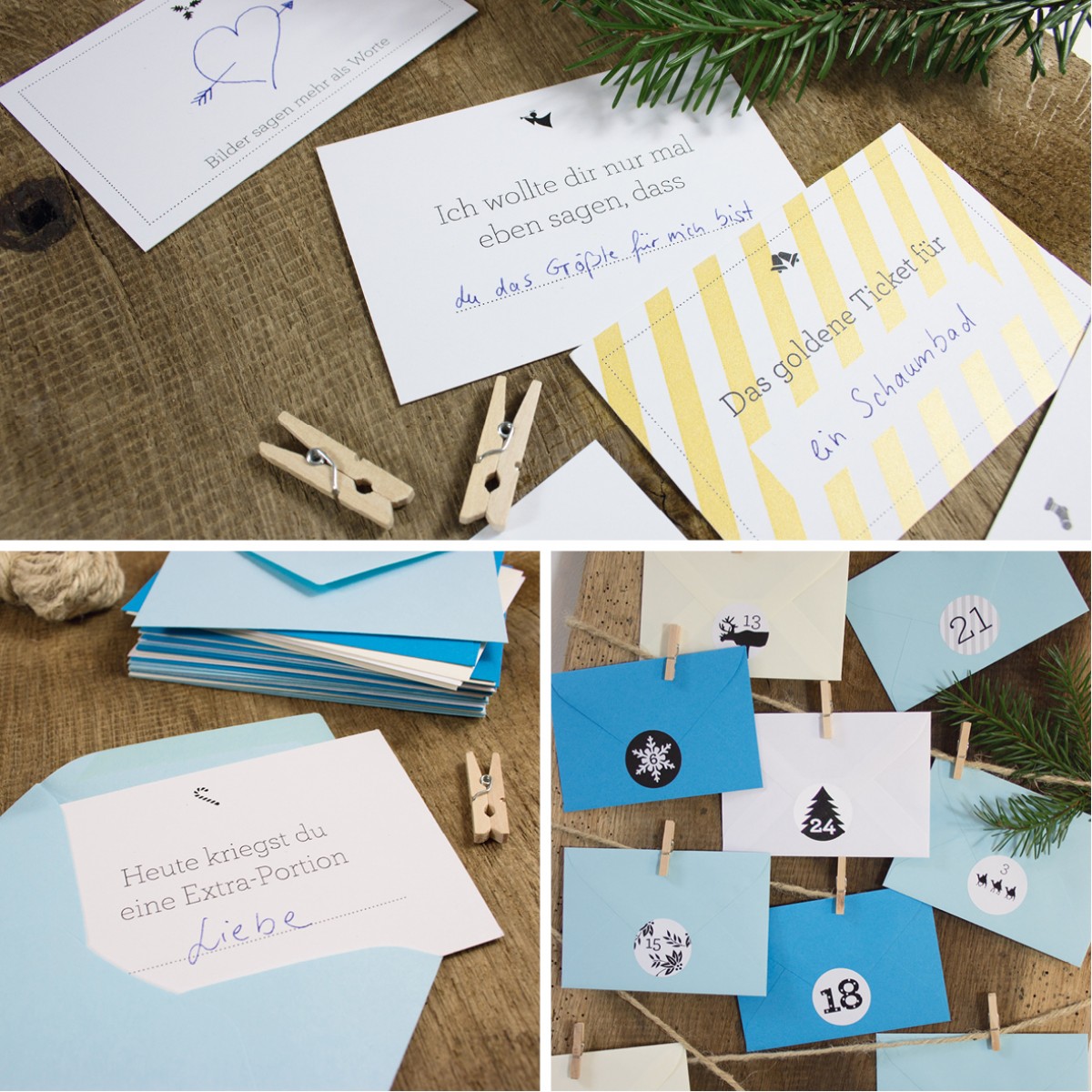 Bow & Hummingbird Adventskalender Eisblau