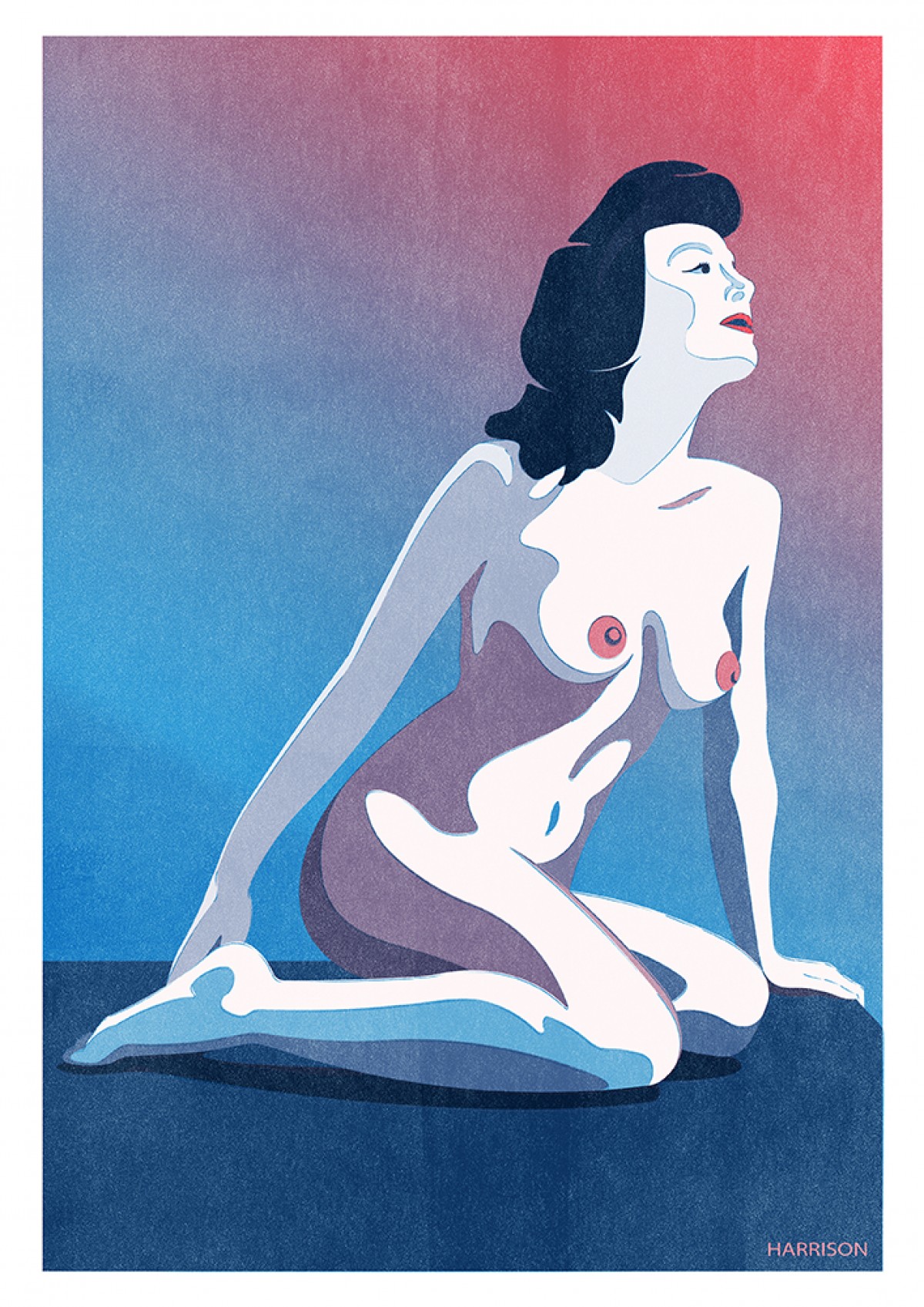 Haus der Riso - Harrison - A3 Risograph-Druck