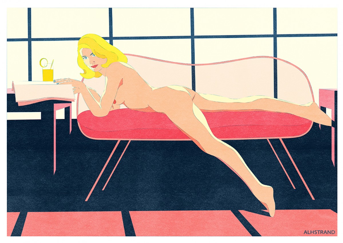 Haus der Riso - Ahlstrand - A3 Risograph-Druck