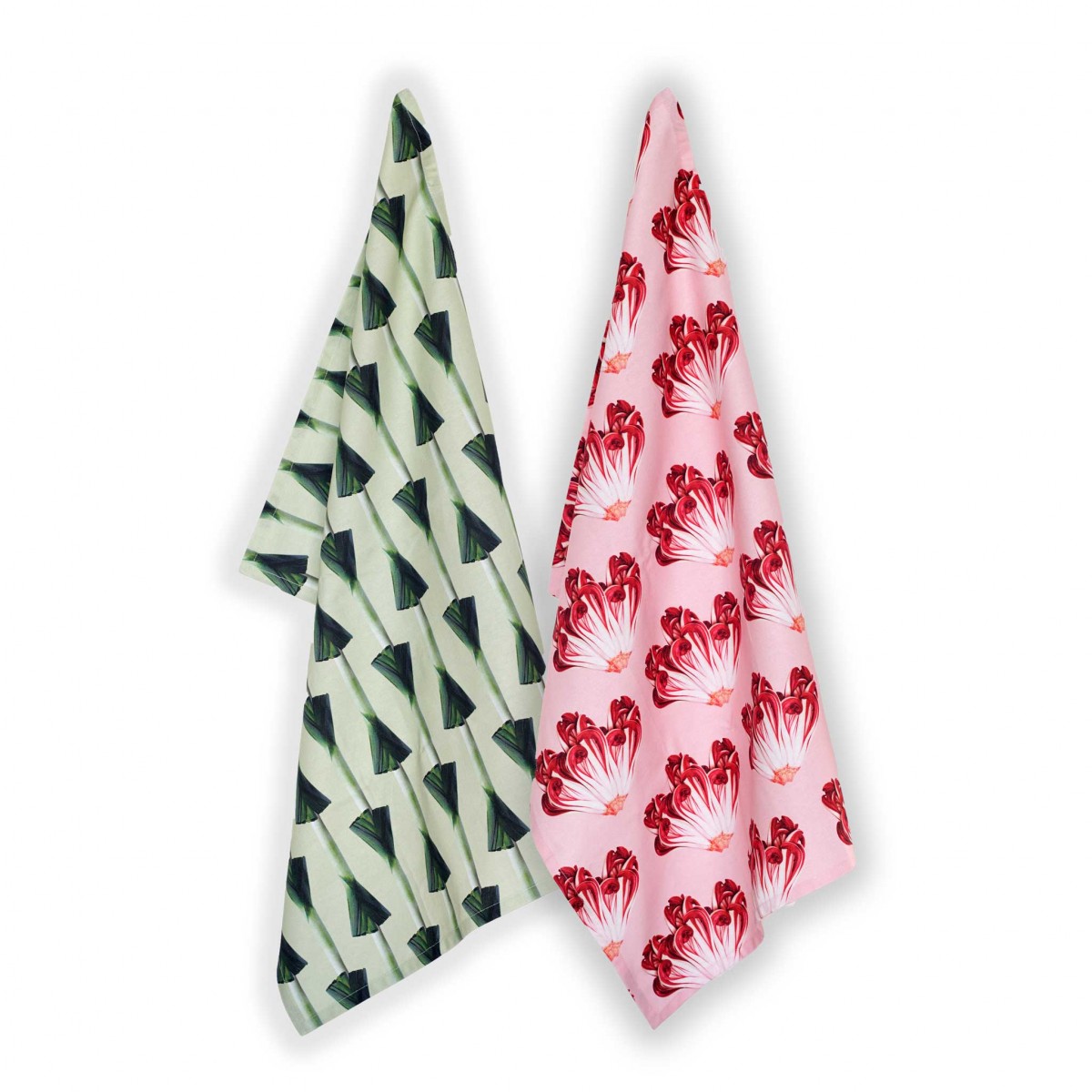 PEPPERMINT PRODUCTS RADICCHIO & PORRI | GESCHIRRTÜCHER aus Baumwolle | 2er Set | Roman Luyken |  Peppermint Products