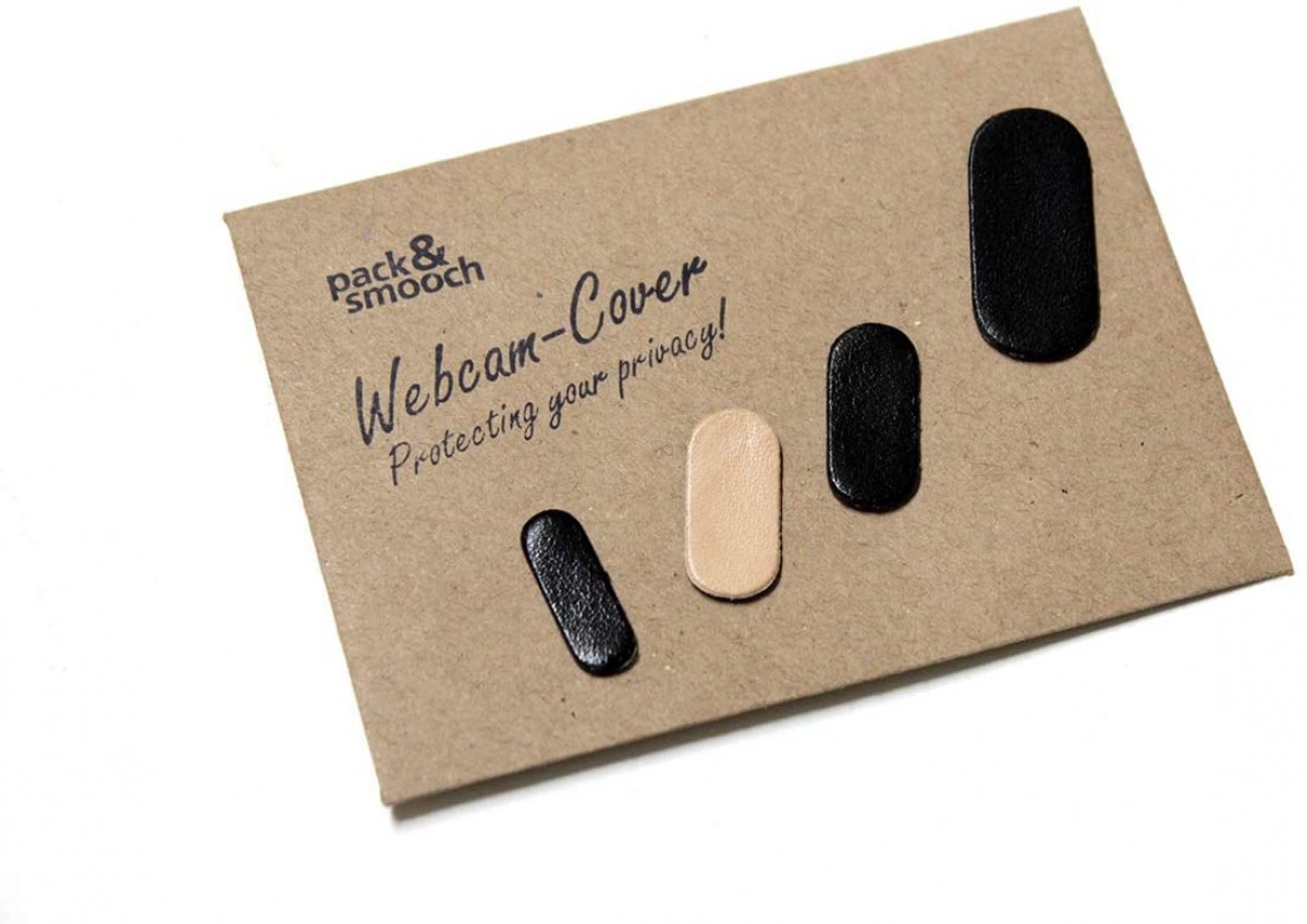 Pack & Smooch Webcam Cover / Webcam Abdeckung aus Leder