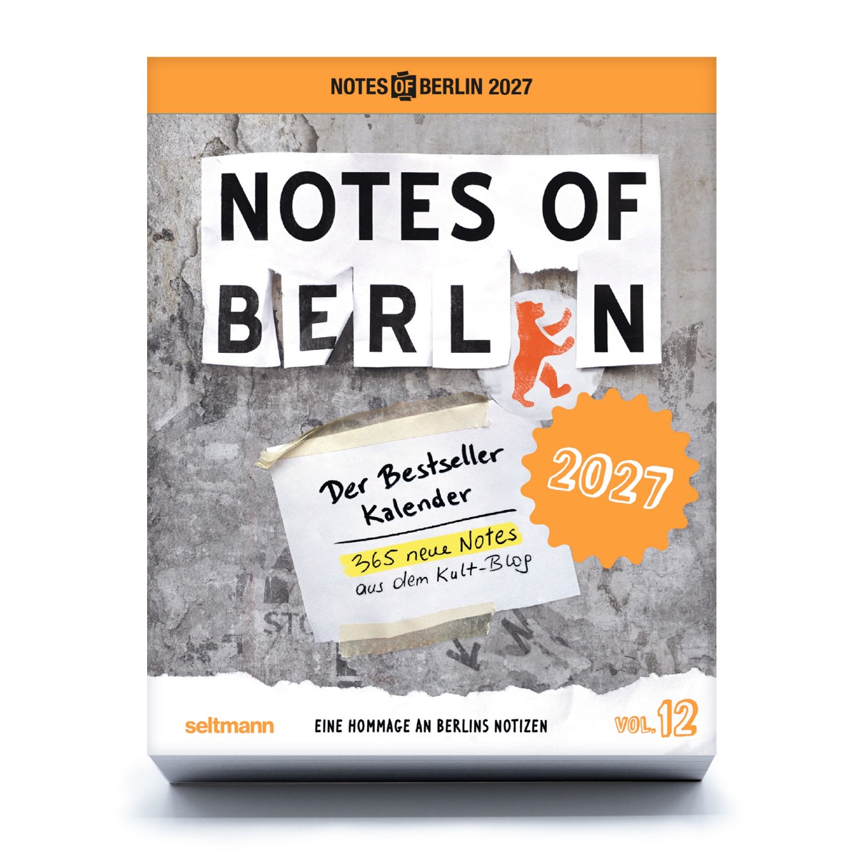 Notes of Berlin 2027 
Tagesabreißkalender