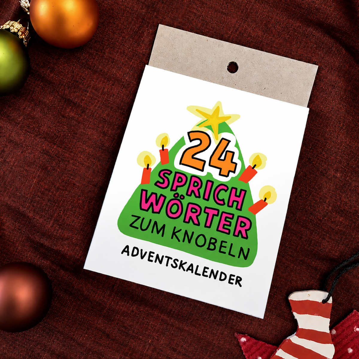Adventskalender „Sprichwort-Bilderrätsel“ lustiger Knobelspaß für die Adventszeit