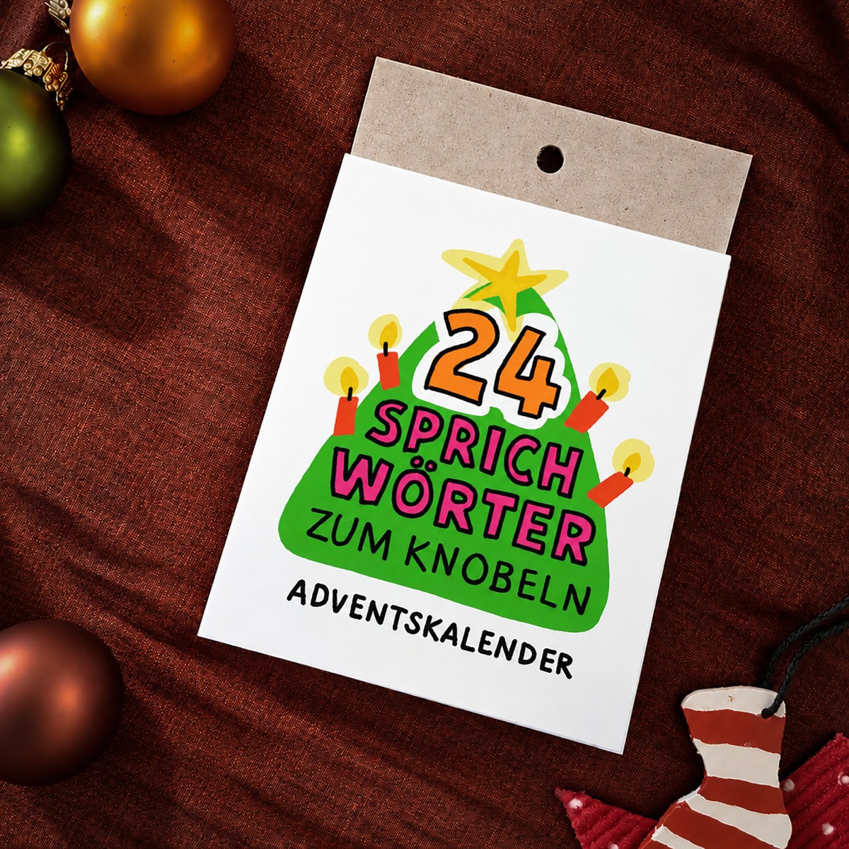 Adventskalender „Sprichwort-Bilderrätsel“ lustiger Knobelspaß für die Adventszeit
