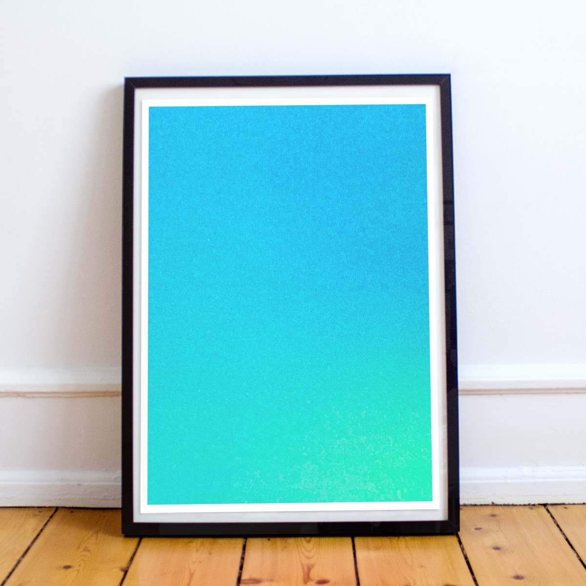 Risographie Poster – Artprint Feeling Aqua – HERR & FRAU RIO