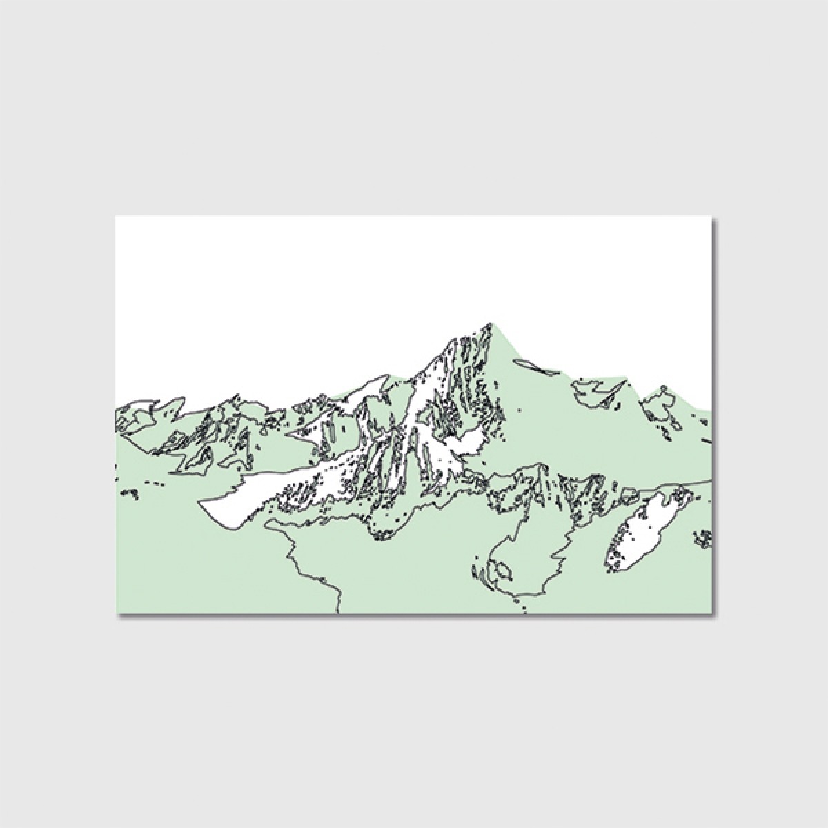 ZEITLOOPS "Alpen", Poster ca. A4 / A3