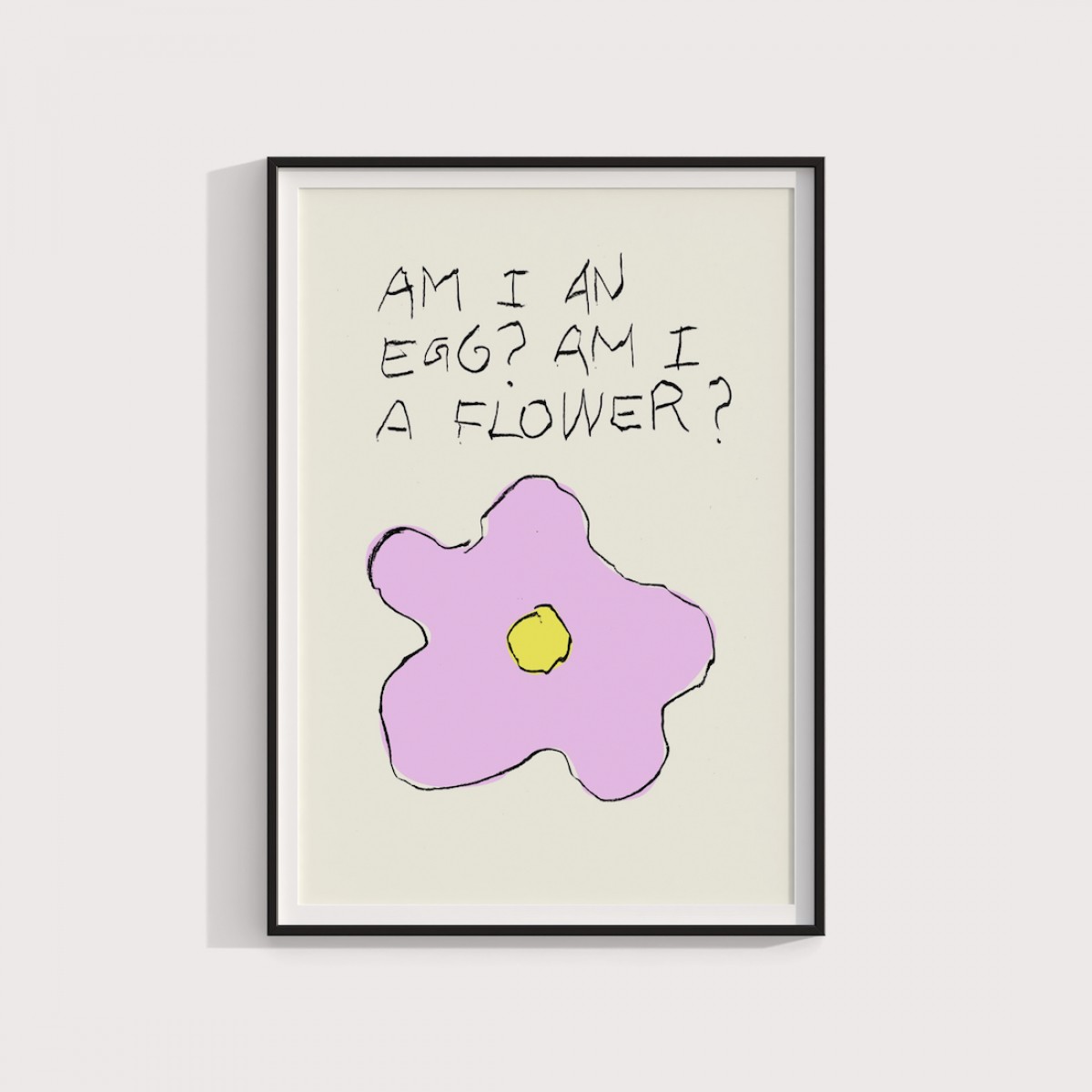 Am I an Egg? Am I a flower? – Print von Lavanda Posters
