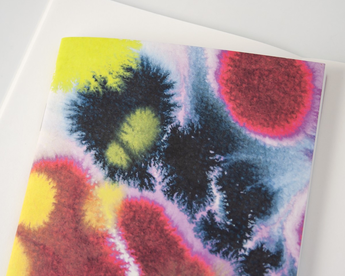 Notizheft A6 Aquarell pink blau gelb // Papaya paper products