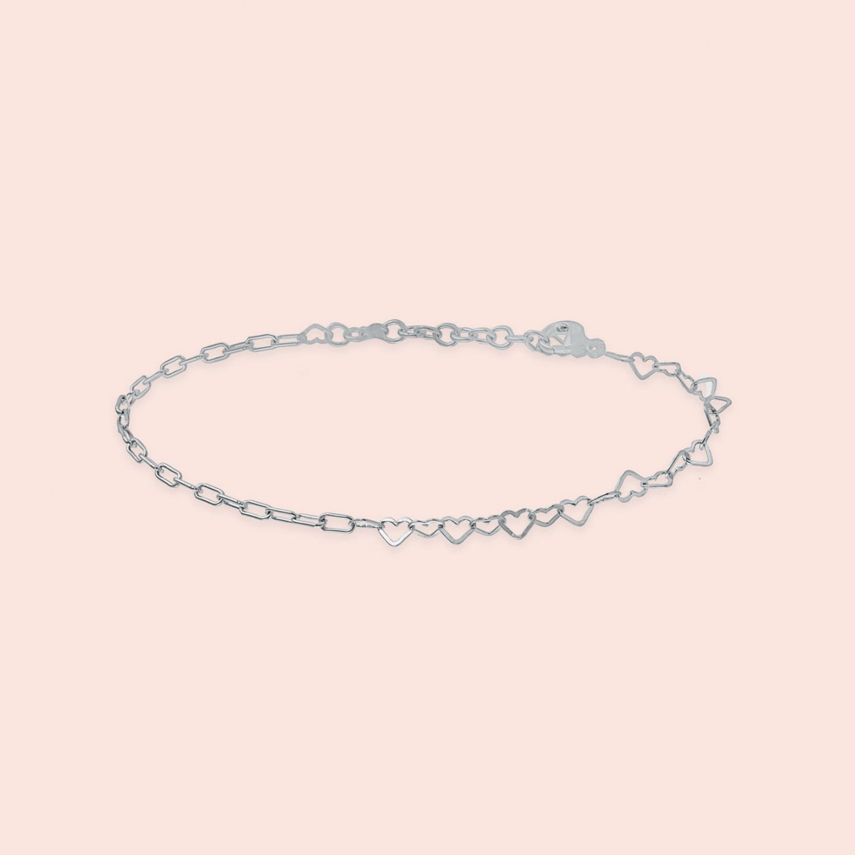 related by objects - just hearts bracelet - 925 Sterlingsilber weiß rhodiniert