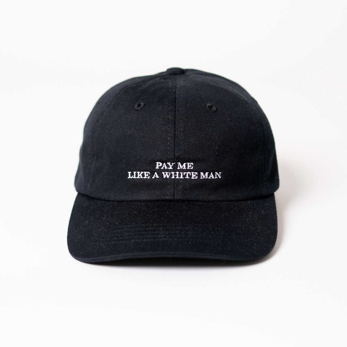 Pay me like a white man Premium Dad Cap - black & white - arrel