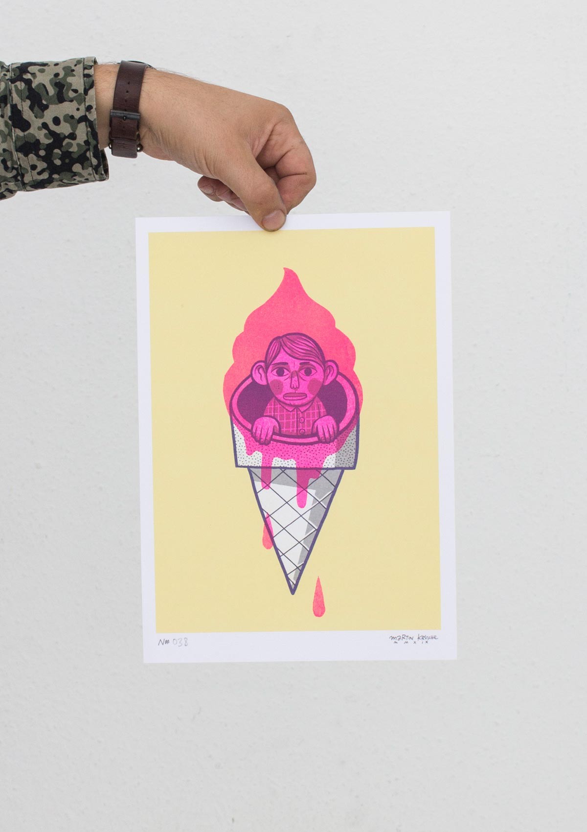 Martin Krusche – Stencil Artprint »Eisleben« DIN A4