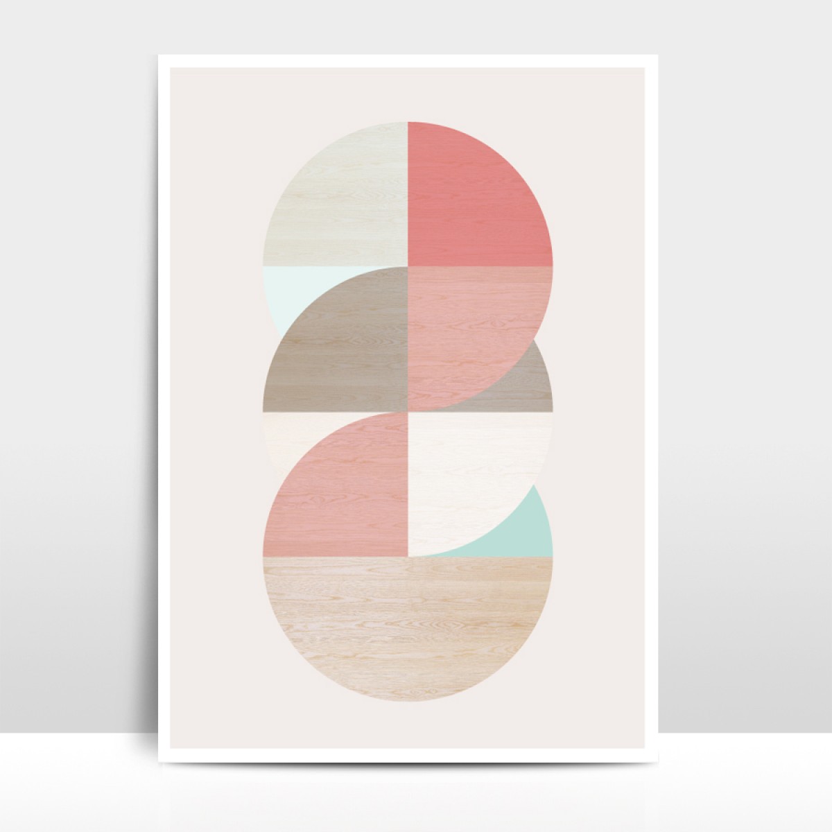 Amy & Kurt Berlin A3 Artprint "Wooden Circles"