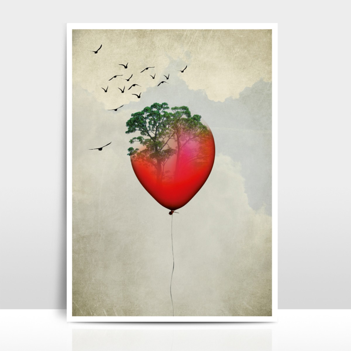 Amy & Kurt Berlin A3 Artprint "Red Balloon"