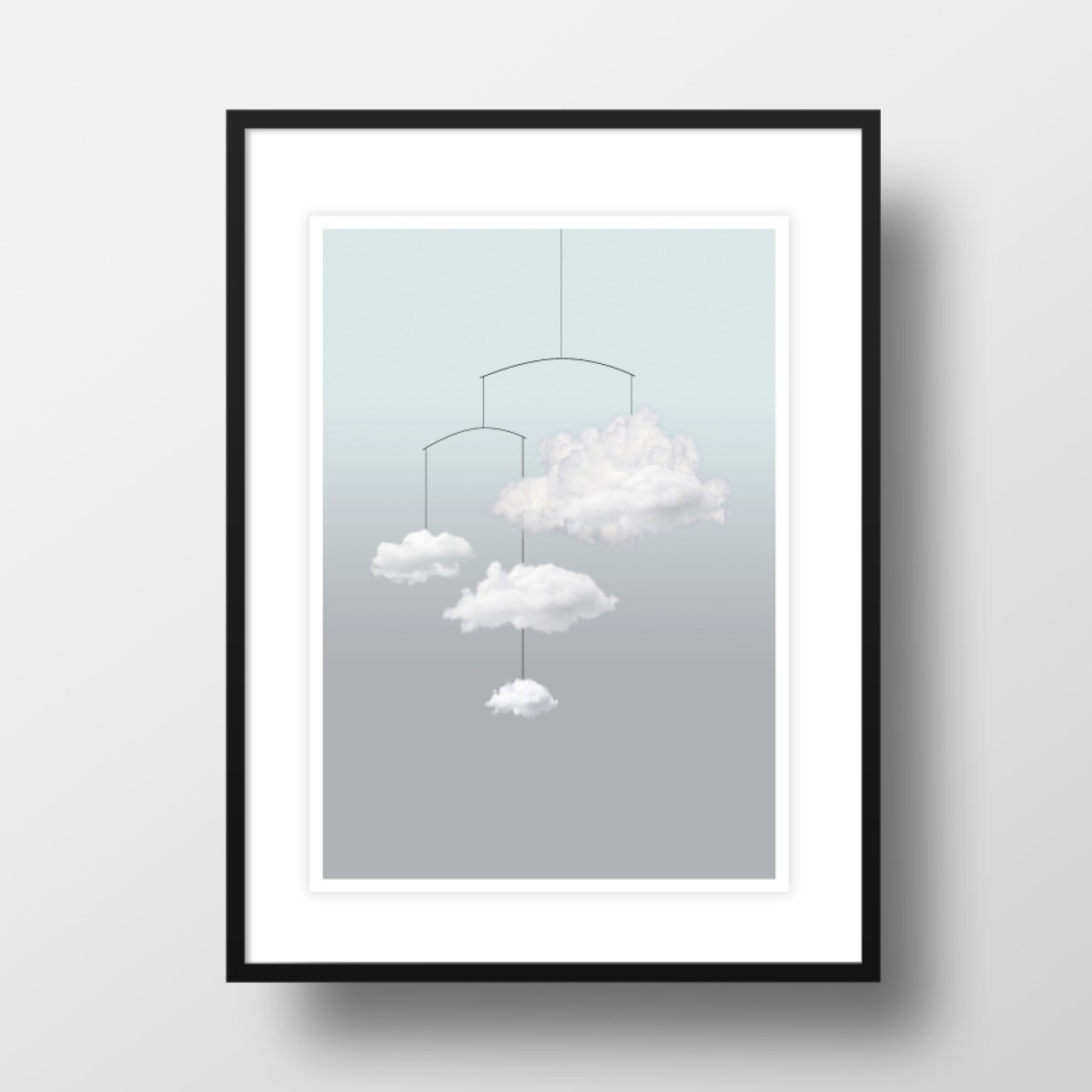 Amy & Kurt Berlin A4 Artprint "Wolkenmobile"