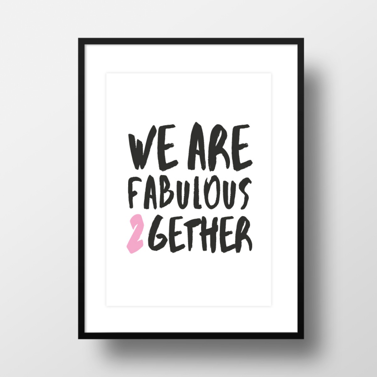 Amy & Kurt Berlin A4 Artprint "Fabulous together"