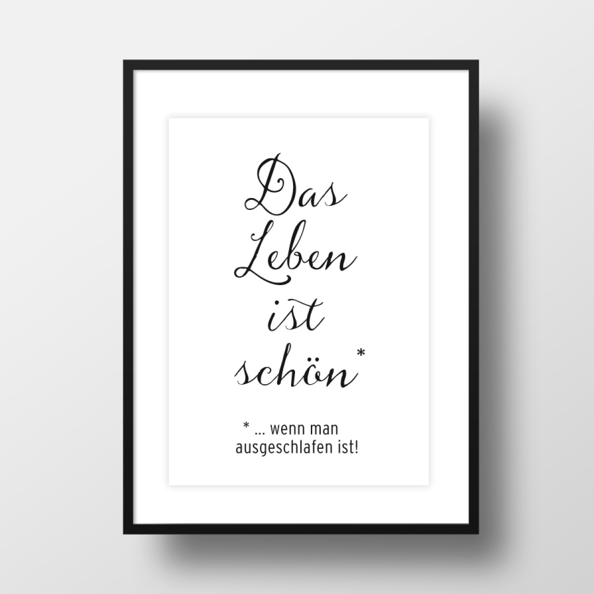 Amy & Kurt Berlin A4 Artprint "Das Leben ist schön"