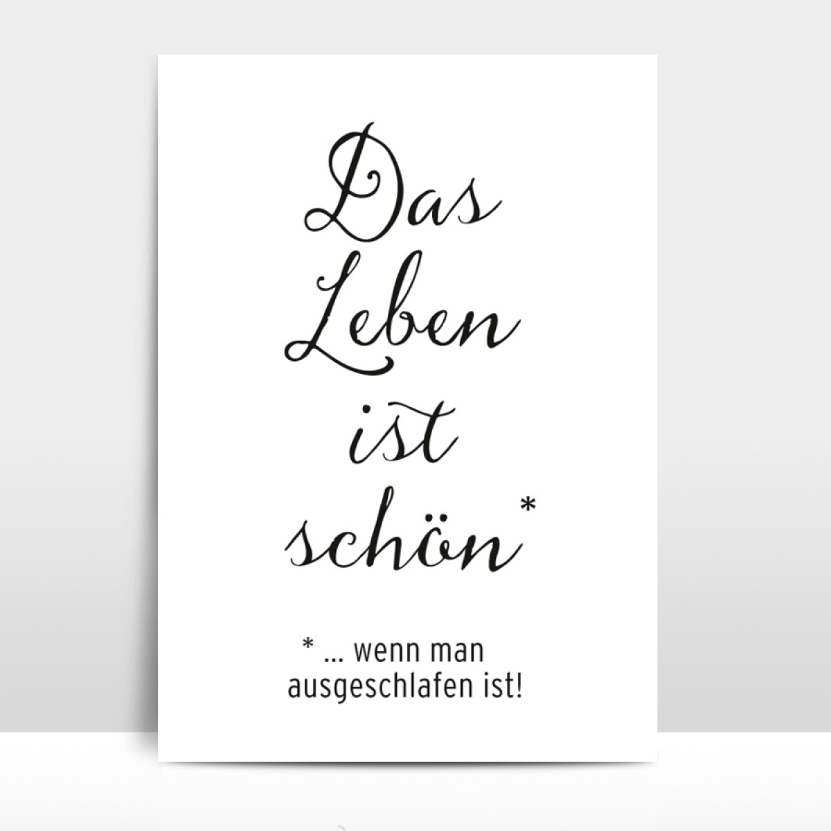 Amy & Kurt Berlin A3 Artprint "Das Leben ist schön"
