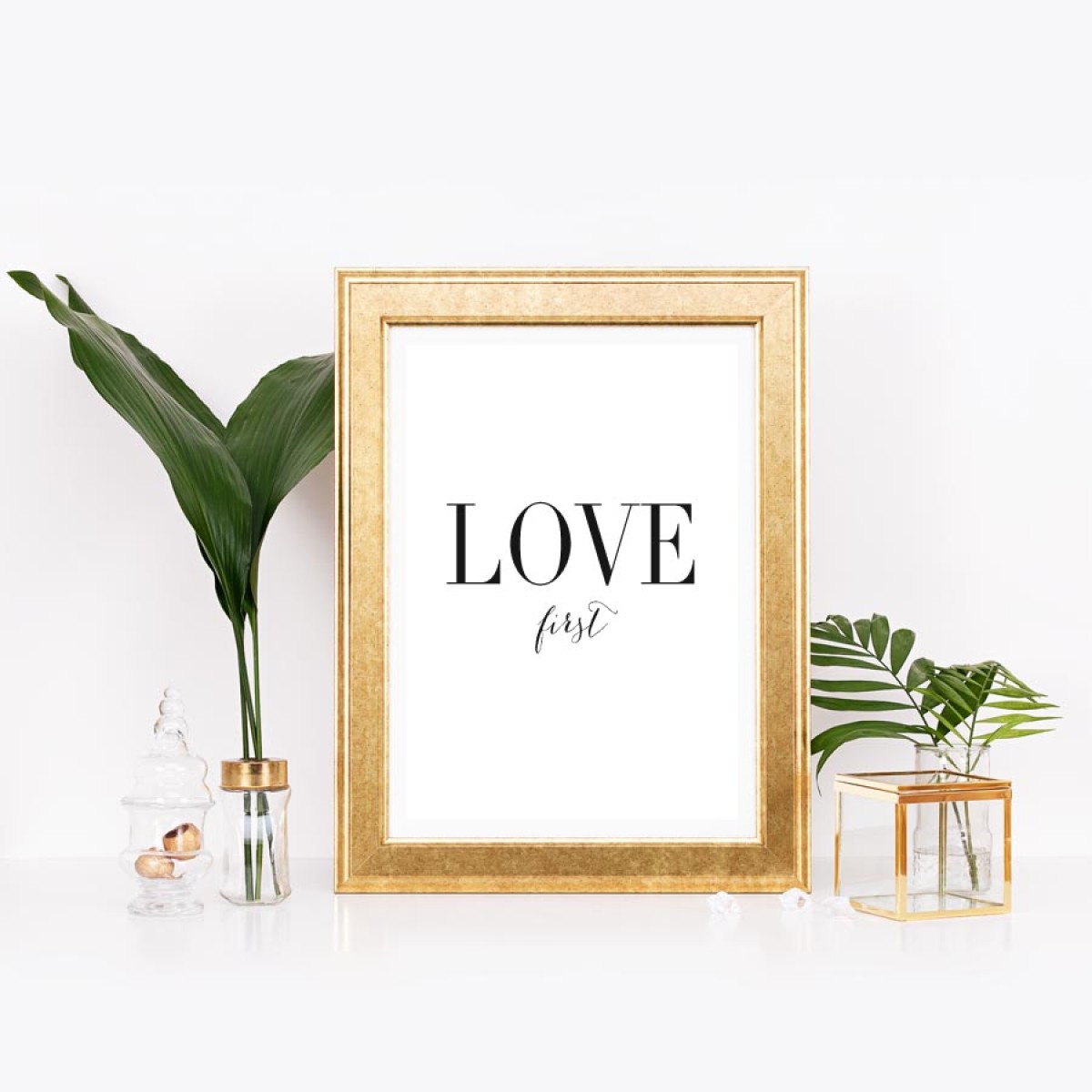 Amy & Kurt Berlin A4 Artprint "Love first"