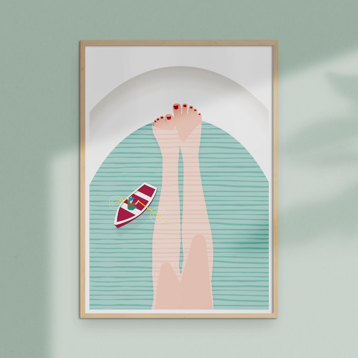 Amy & Kurt Berlin A3 Artprint "Badewanne"