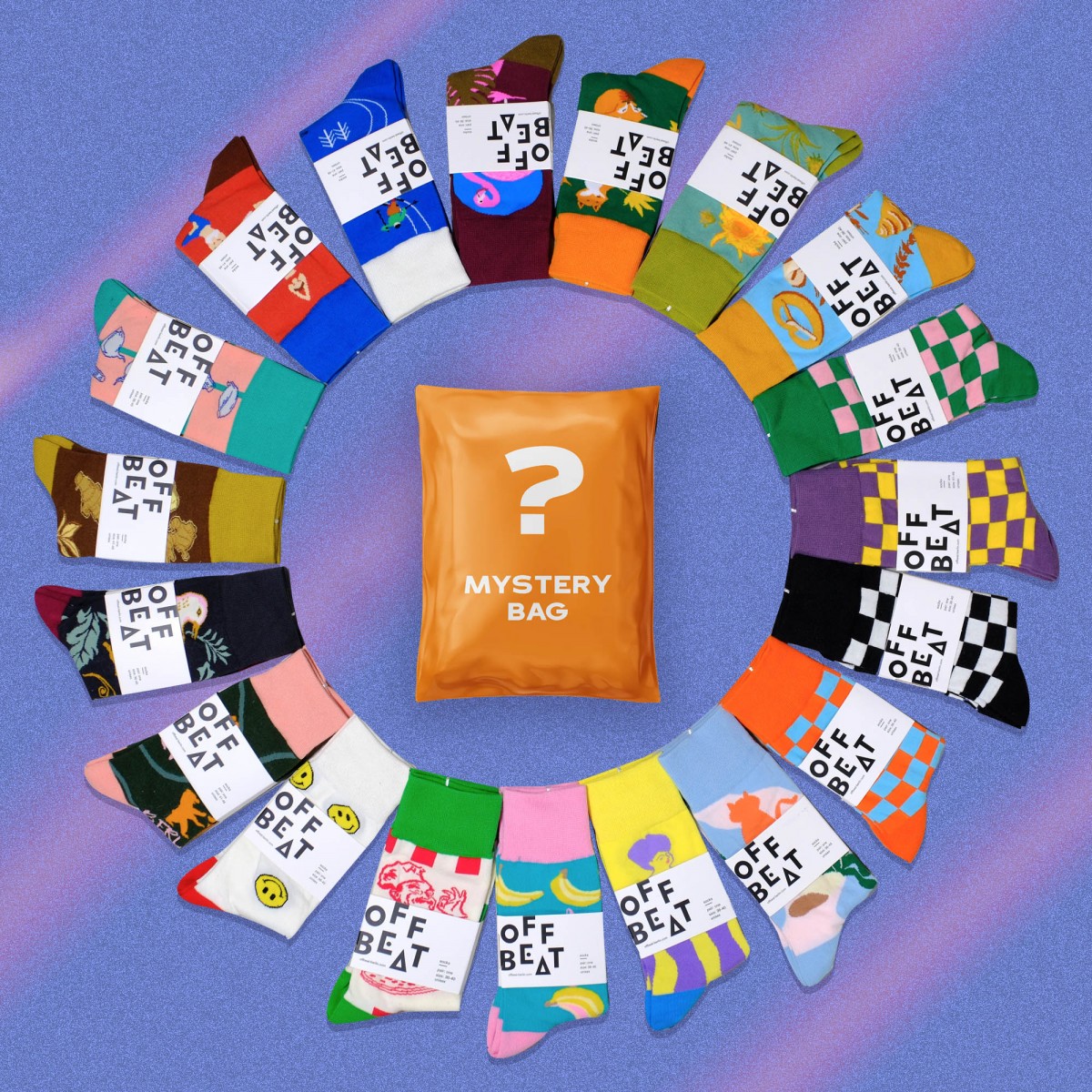 Mystery Bag Of Design Socks von Offbeat