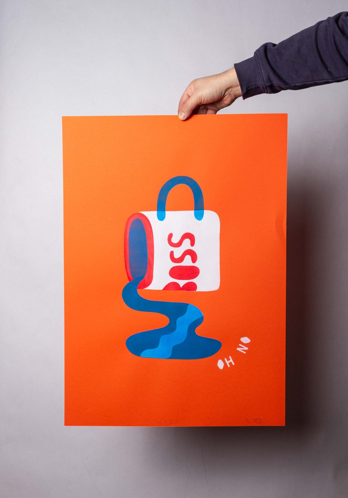 Martin Krusche - Schablonendruck »Boss« 50x70cm