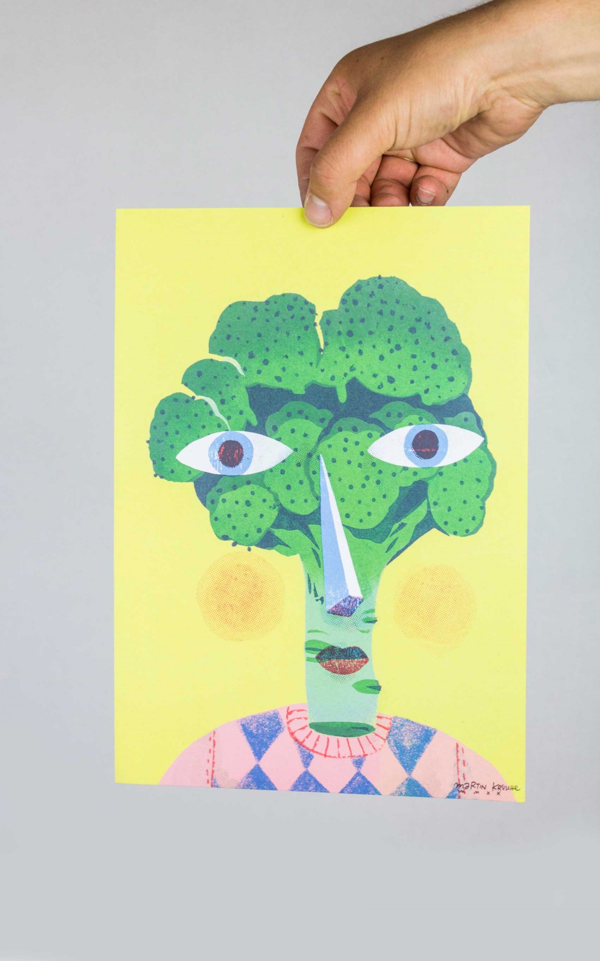 Martin Krusche - Poster »Brokkoliface« DINA4
