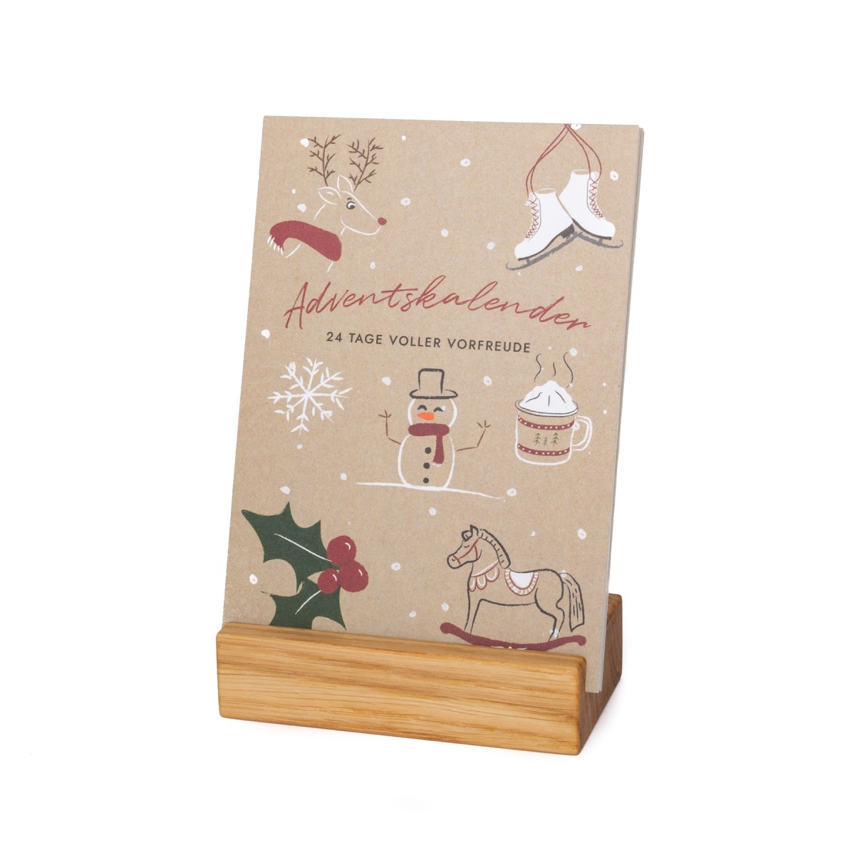 klotzaufklotz Adventskalender mit Karten Eiche