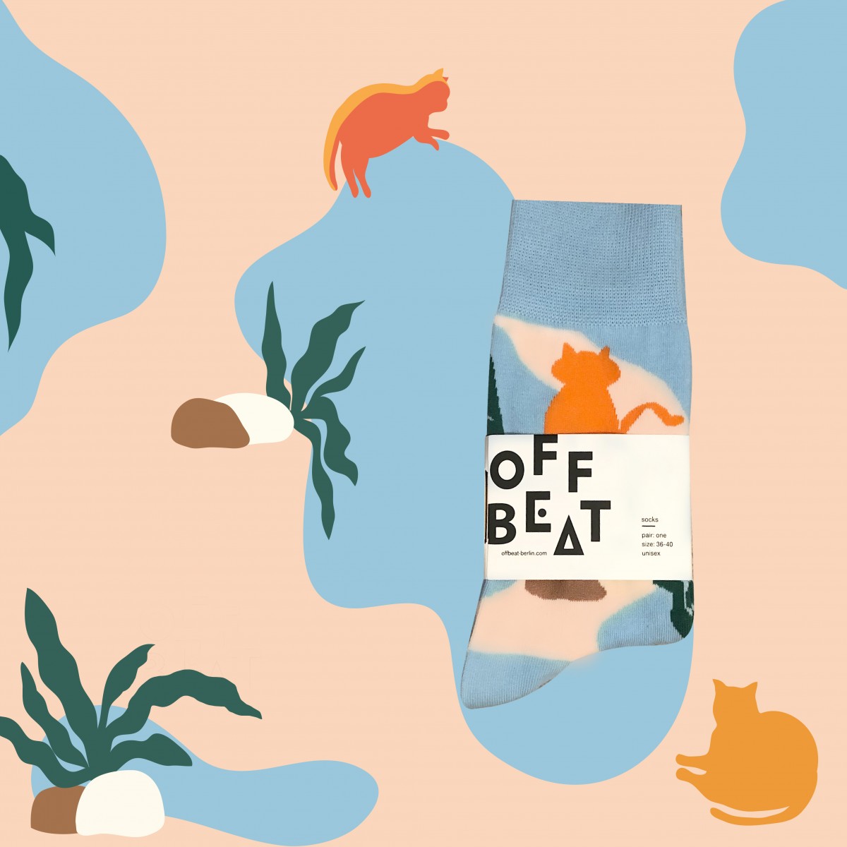 Katze Socken von Offbeat