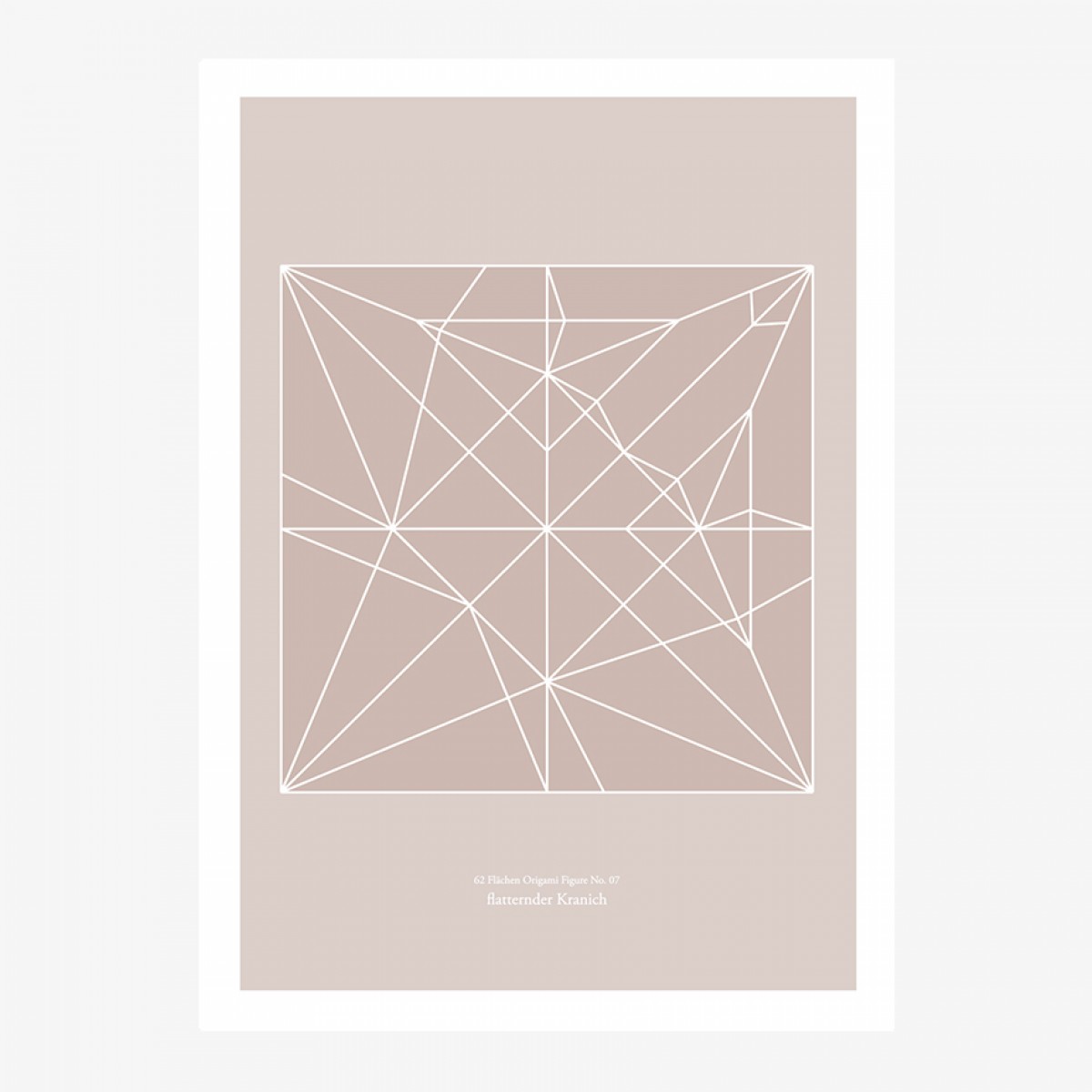 Origami Print Kranich von Christina Pauls