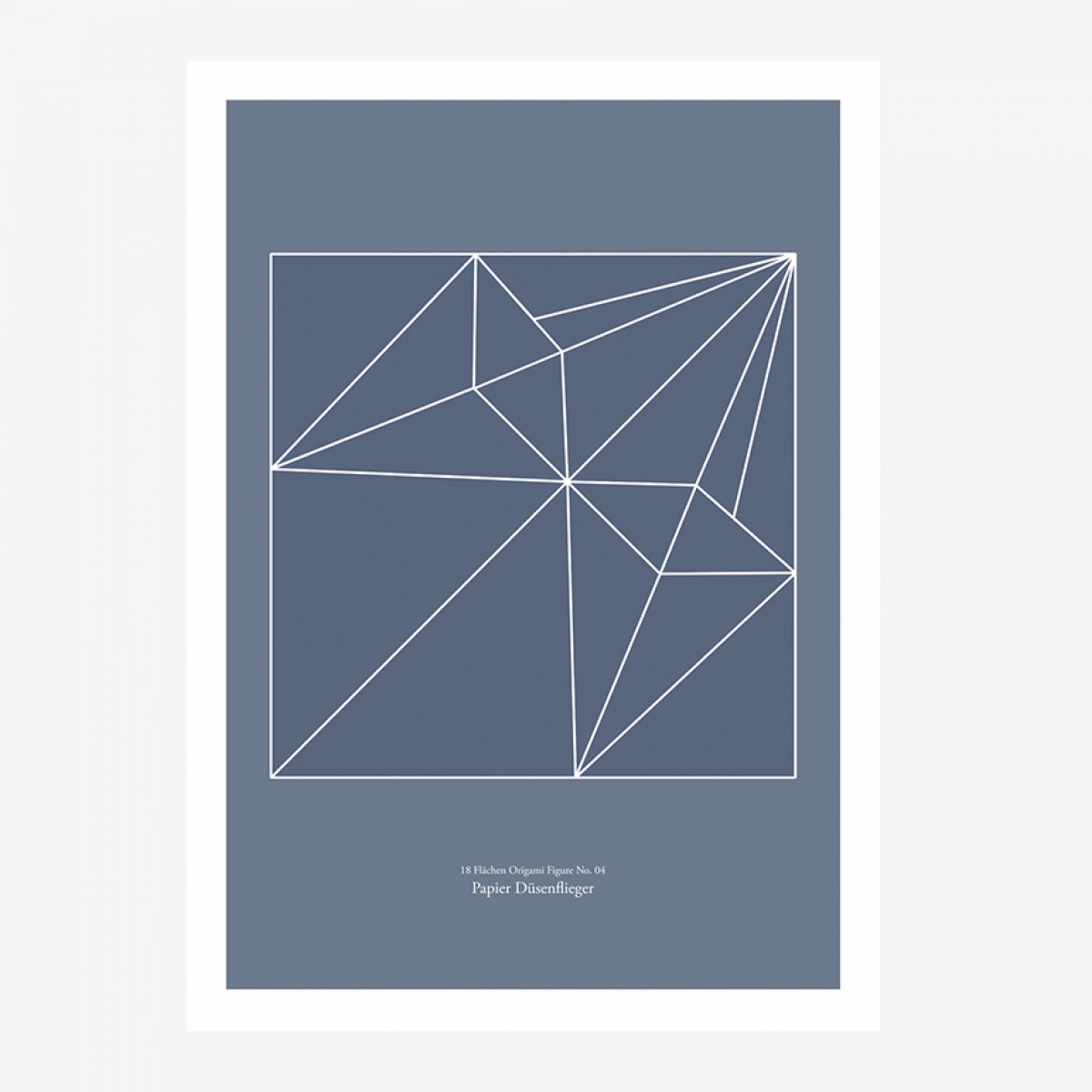 Origami Print Papierdüsenflieger von Christina Pauls