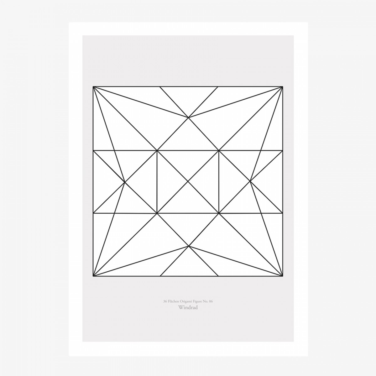 Origami Print Windrad von Christina Pauls