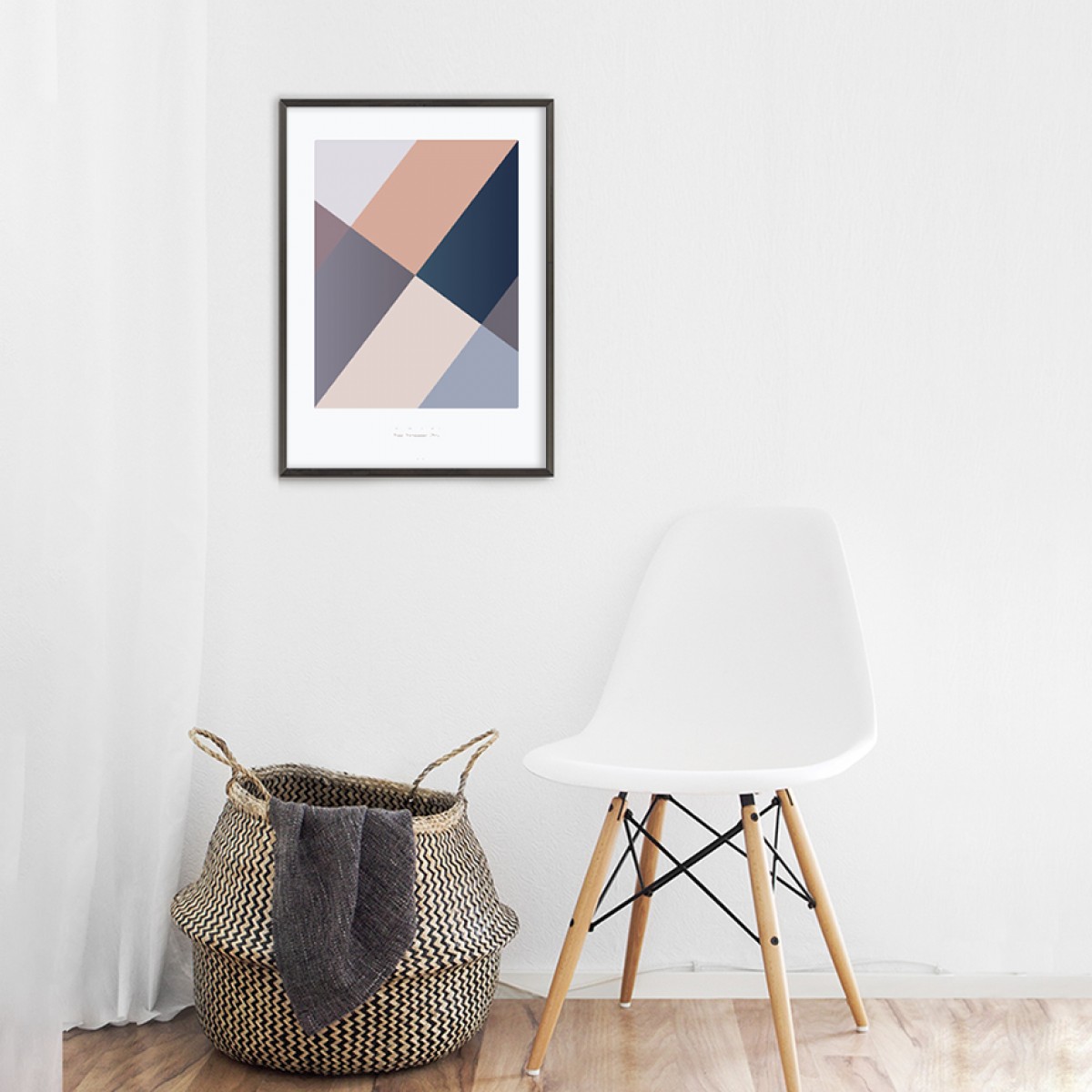 Origami Poster Sunglasses Diva, Blau/Rosa, von Christina Pauls